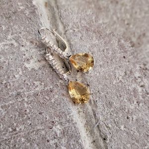 2/$20 Sterling & Morganite Drop Earrings